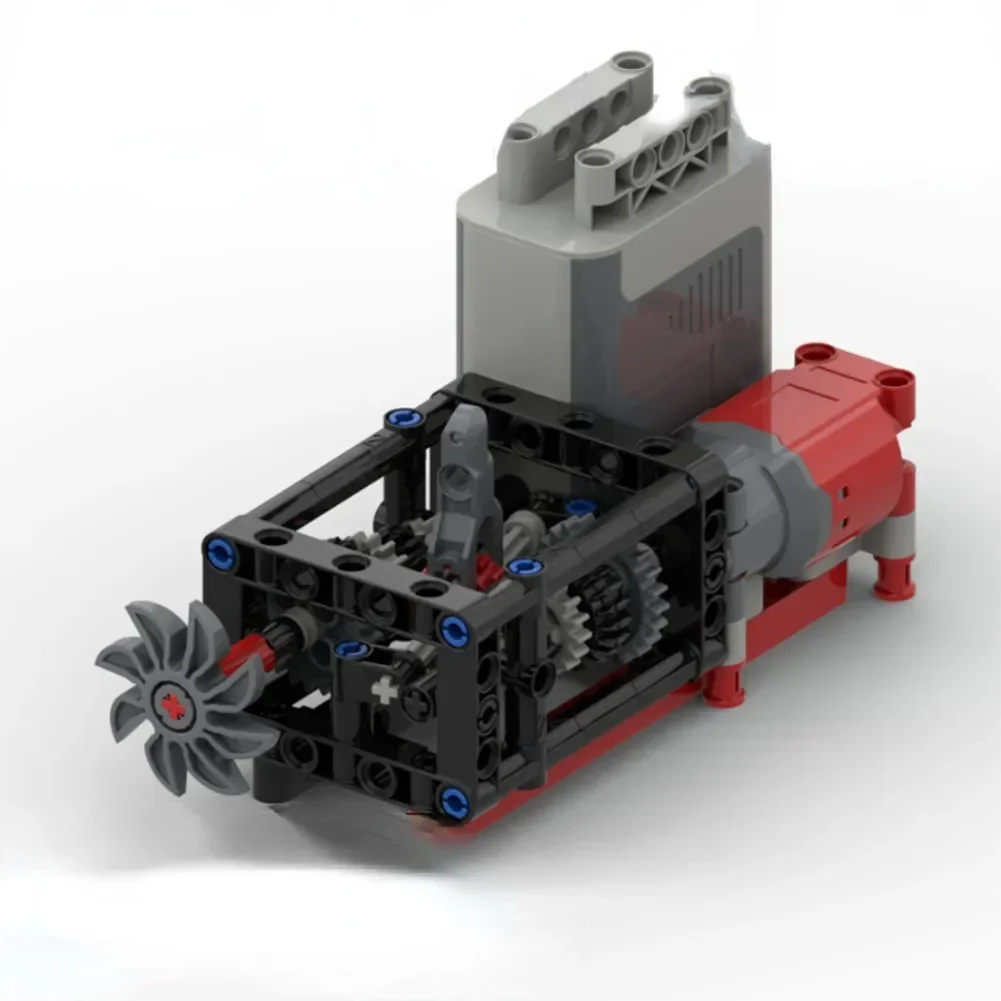 Picture 6: MOC Smooth 5-speed Transmission Manual Chassis Variable Speed Wave Box B35 B69 Building Block Differential Gear Compatible Leduo