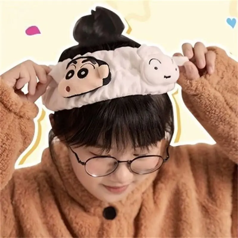New Crayon Shin-chan Nohara Shiro Hair Band High Value Creative Cartoon Cute High Elastic Face Wash Makeup Apply Mask Headband view 4