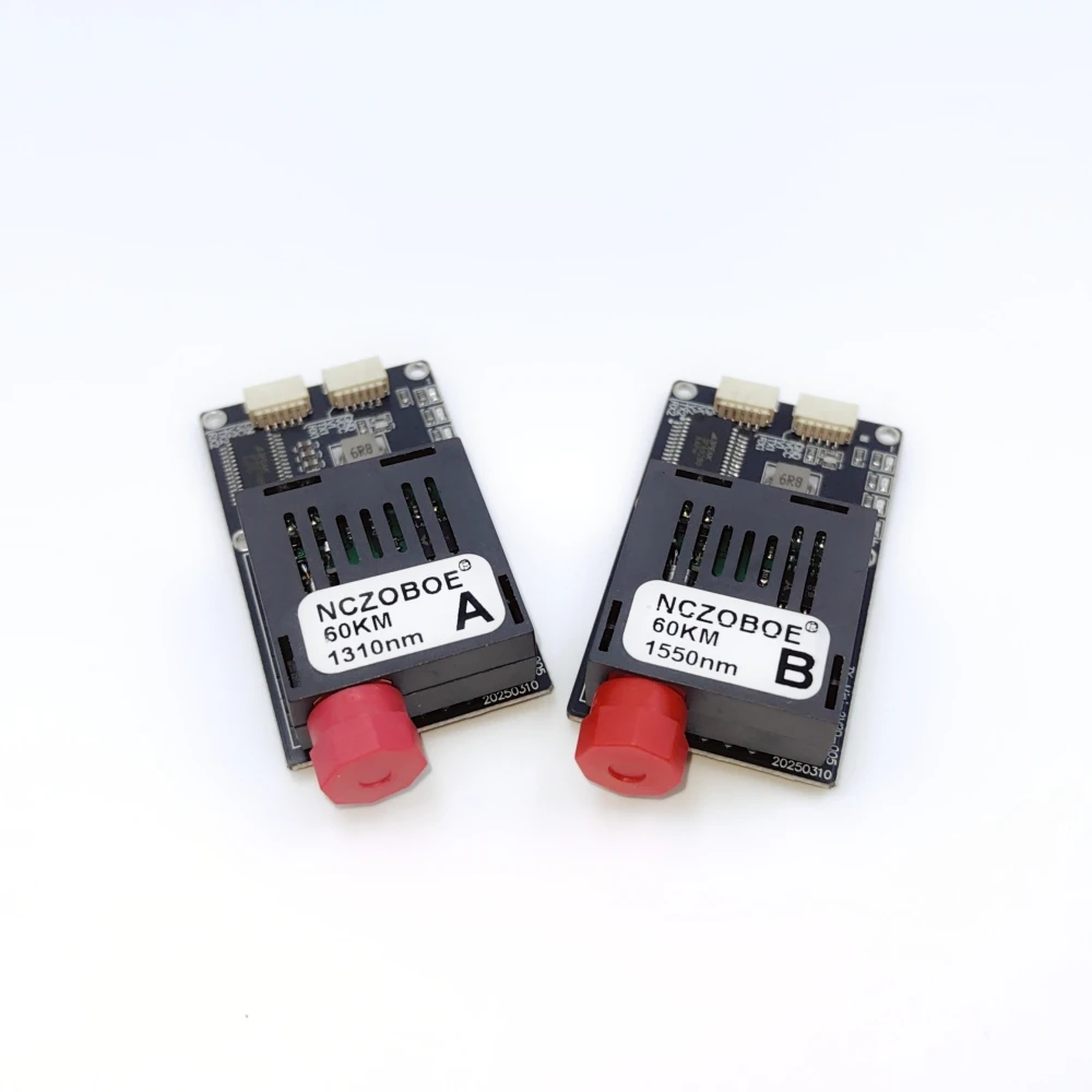 

NCZOBOE TTL Optical Transceiver Module 60KM TX RX Kit For Drone-Specific Applications Terminal Equipment