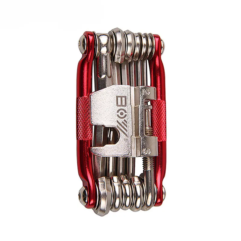 

Multifunction 17 In 1 Bicycle Repairing Set Bike Repair Tool Kit Wrench Screwdriver Chain Hex Spoke Wrench Mountain