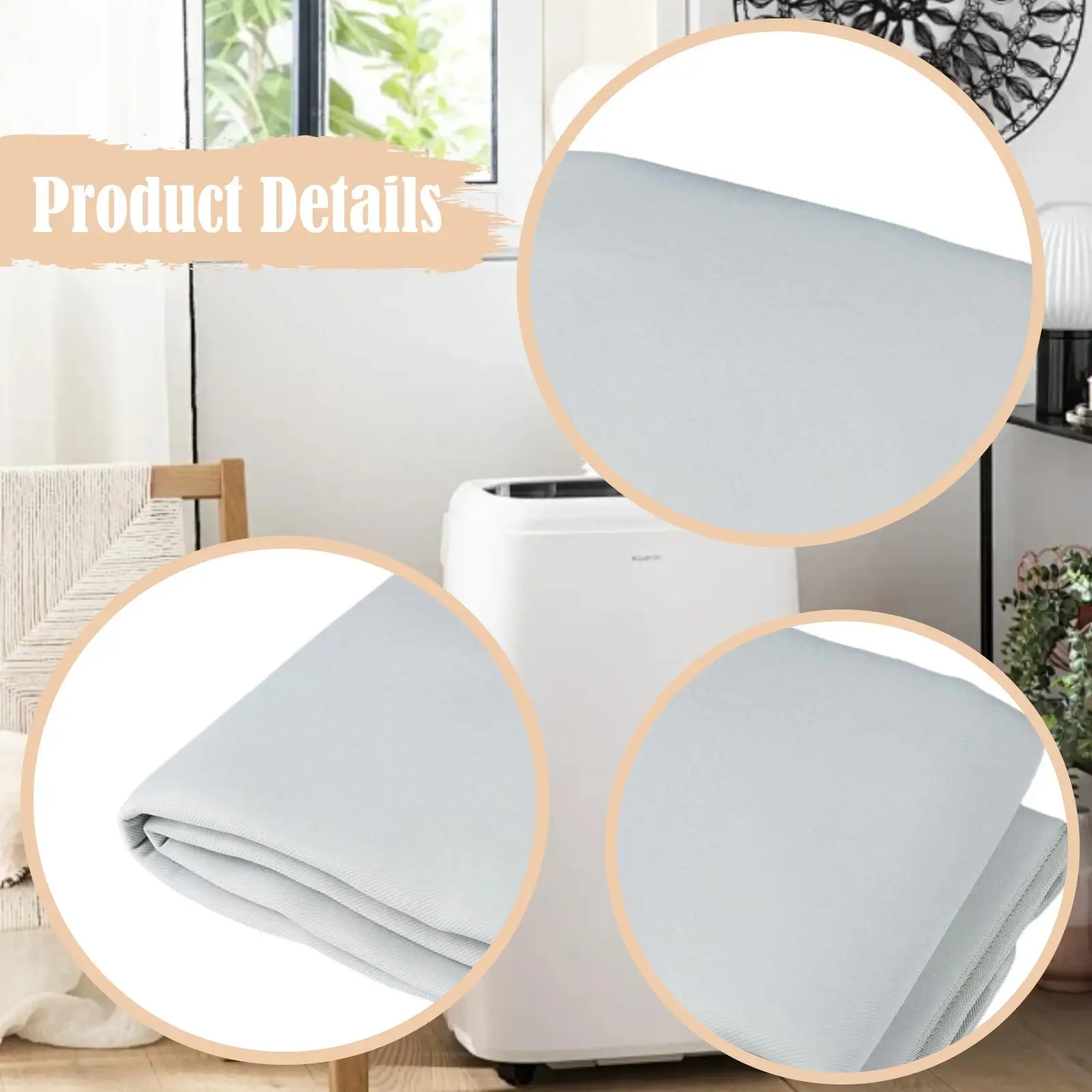 

Portable Air Conditioner Hose Cover Hose Insulation Sleeve Waterproof Convenient Lightweight Sun Protection Easy Installation
