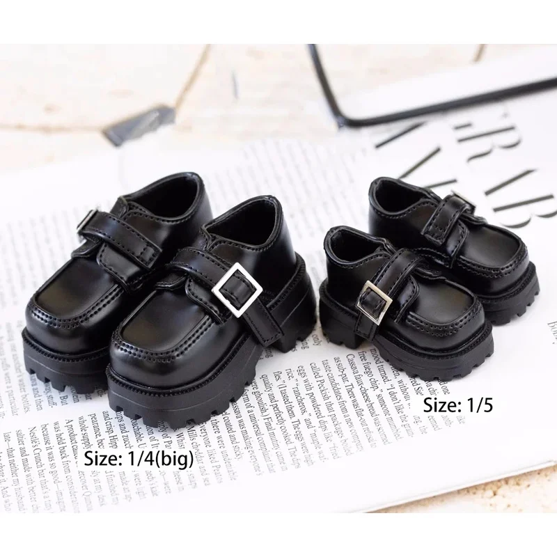 

1/4 size 1/5 size Bjd doll shoes Cute youth Academy girl style day round toe leather shoes