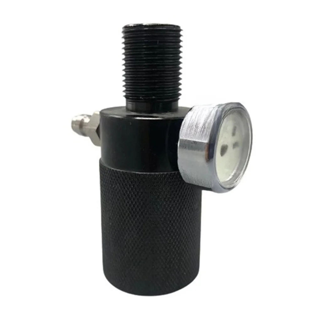 1pc High-Pressure Glow Display Pressure Gauge Adapter With Quick Connect For Safe Inflation Dual Pressure Monitoring