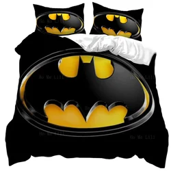 Bat Pattern Abstract Art On A Black And Yellow Background Duvet By Ho Me Lili Bedding Set