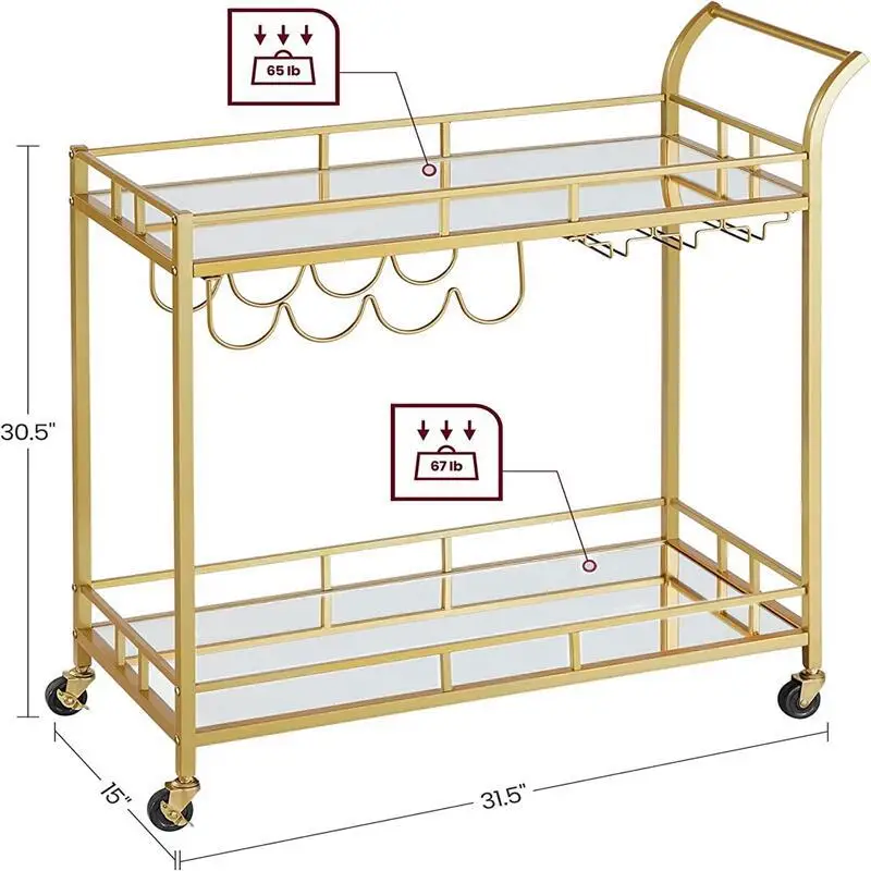 LH wrought iron trolley hotel restaurant multi-storey commercial liquor truck hot pot restaurant mobile