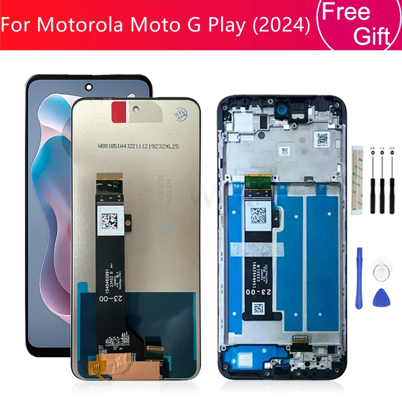 For Motorola Moto G Play 2024 LCD Display Touch Screen Digitizer Assembly For Moto G Play Gen 3 LCD Screen Replacement Parts