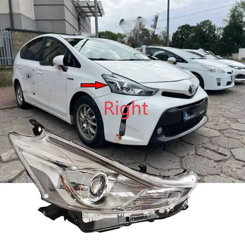 1pcs Car Headlights For Toyota Prius Plus Z ZVW40 Alpha 2014-2021 Automobile Headlamp 47-65 81110-47640 81150-47640