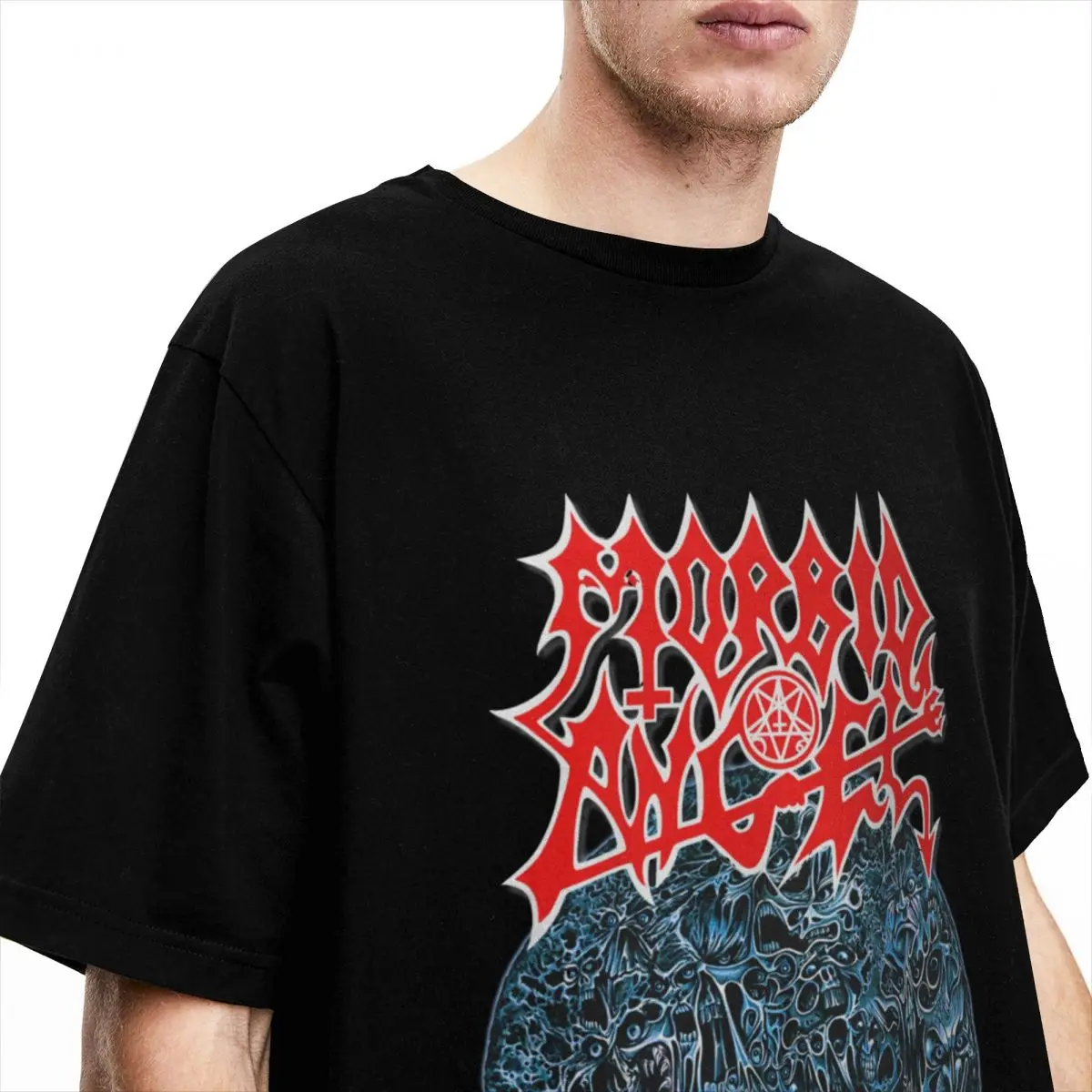 Morbid Angel Death Metal Altars Of Madness Merchandise Shirts for Men Women Humor Cotton T Shirt Crew Neck Printed Clothing