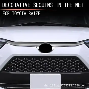 Pro Toyota Raize 2020-2023 ABS lesklý karbonový přední nárazník, středová mřížka, kryt kapoty, síťovina 10 nejlepší prodej Zvýšený nárazník Toyota - №5