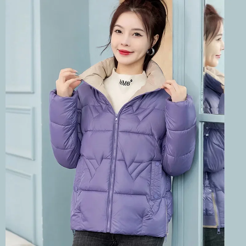 

2023 New Winter Jacket Puffer Coats Women Parkas Down Cotton Jackets Overcoat Thick Warm Windproof Female Casual Student Coat