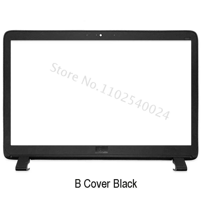 HP Probook 450 G2 455 G2 LCD 전면 베젤 힌지 손목 받침대 상단 하단 기본 케이스 A B C D 쉘 블랙 용 새 노트북 뒷면 상단 덮개