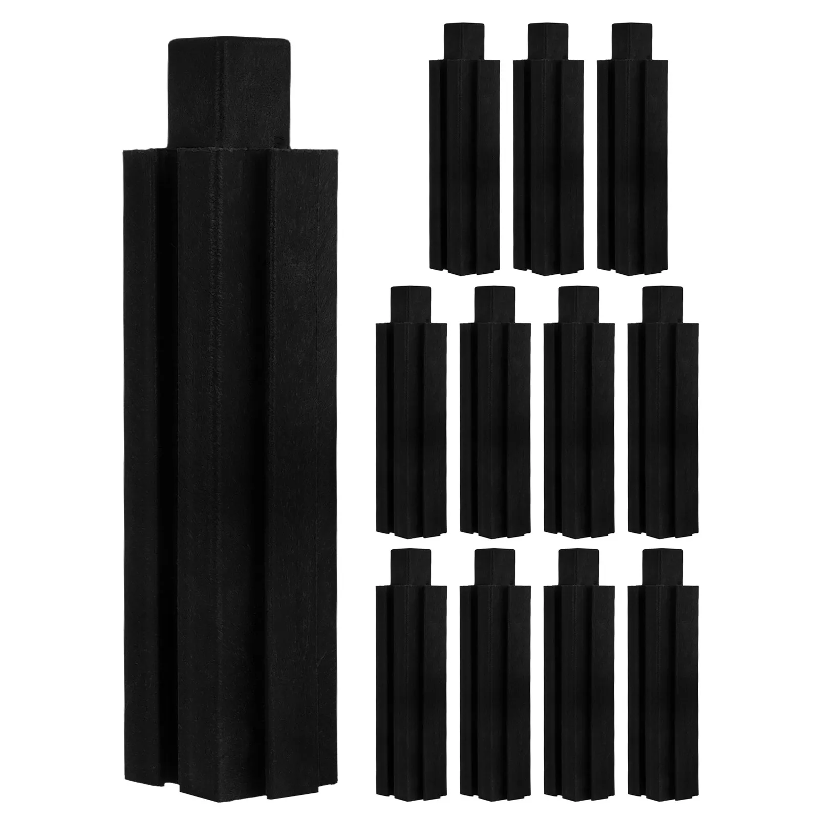12Pcs Plastic Raised Garden Bed Support Columns Modular Interlocking Planter Box Legs Balcony Stand for Vegetable Herb Flowers view 3