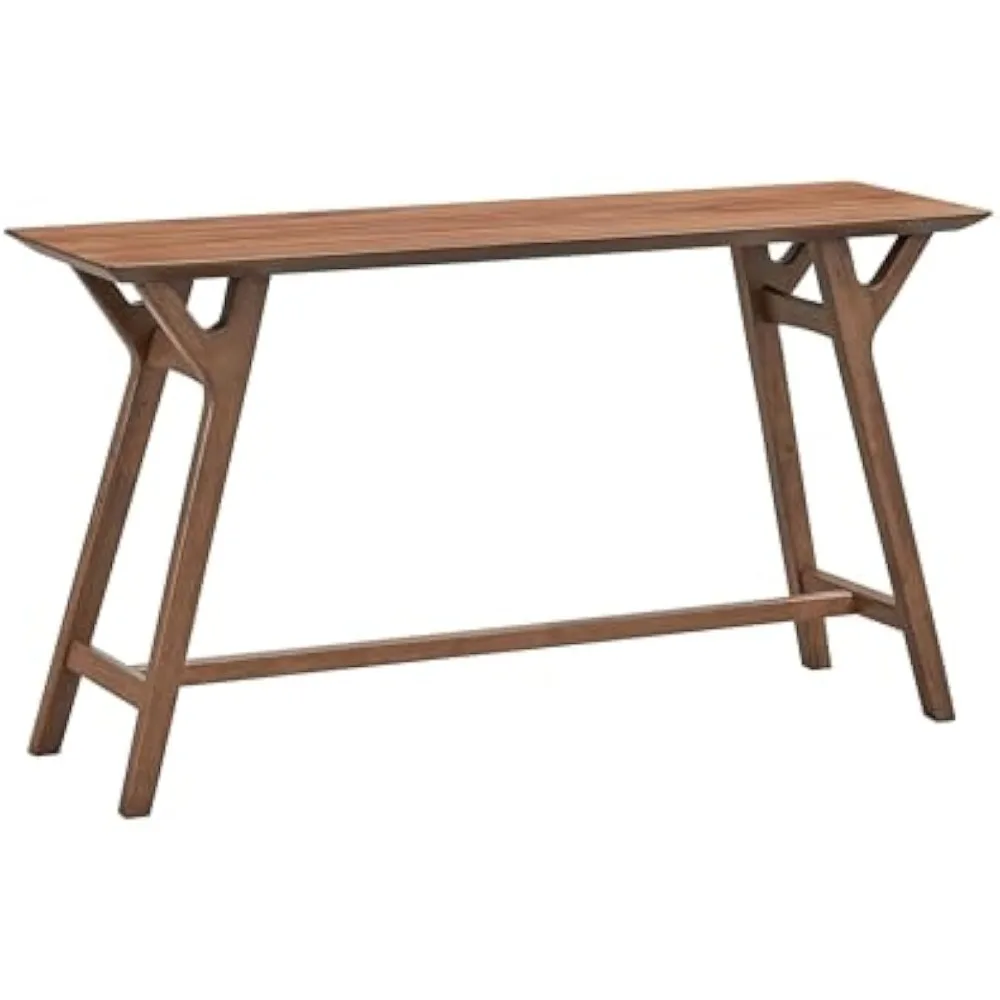 

59.06 Inch Entryway Table,Narrow Console Table with Solid Wood Legs, Modern Design MDF Sofa Table Entrance Table for Hallway, En