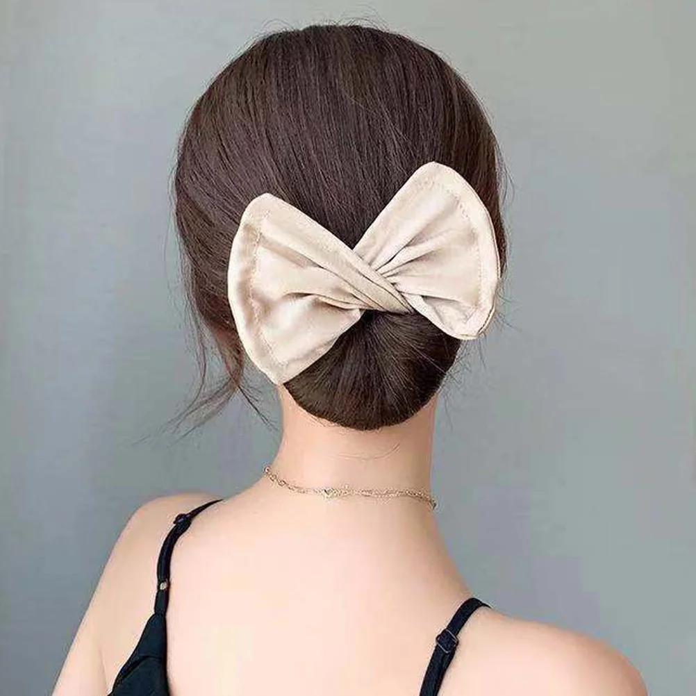 

3Pcs Hair Bun Maker Strong Hold Styling Tool for Long Medium Hair Updo Roller with Butterfly Shape Design Bun Accessories