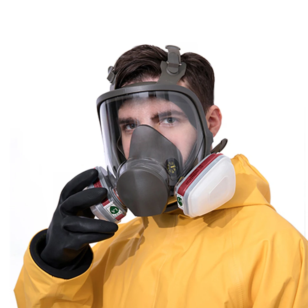 Maschera antiappannamento 6800 maschera antigas integrale verniciatura industriale respiratore a spruzzo filtro da lavoro di sicurezza protezione