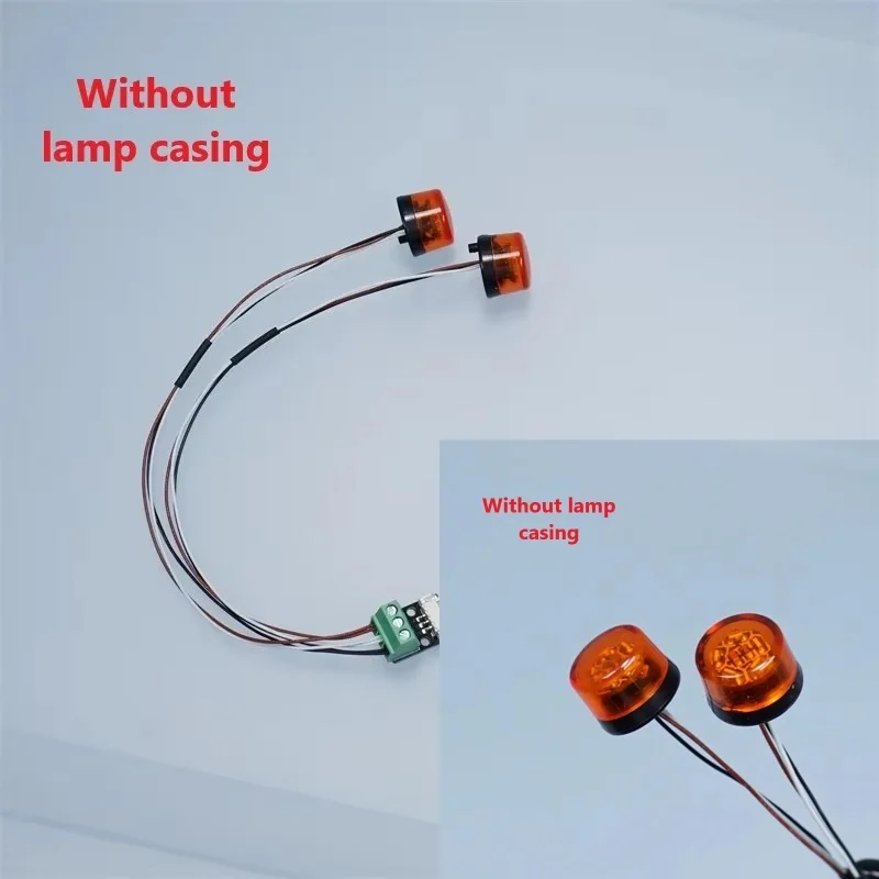 JUWUBA 1:14th Scale The Roof Revolving Light Wick Kit Light Board for Tamiya RC Dump Truck SCANIA 770S 8×4 56371 Car Accessories