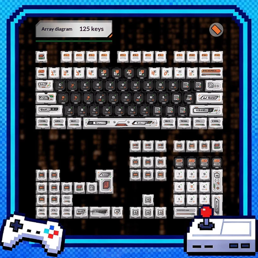 piifox-yuhk-kc-pc-keycaps-thermal-sublimation-personality-keyboard-keycaps-wear-and-oil-resistance-pbt-unbounded-pc-accessories