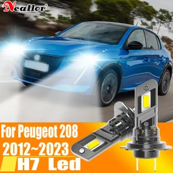 2x High Power H7 Led Headlight Canbus No Error H18 Car Bulb 6000K White Light Moto Diode Lamp 12v 55w For Peugeot 208 2012~2023