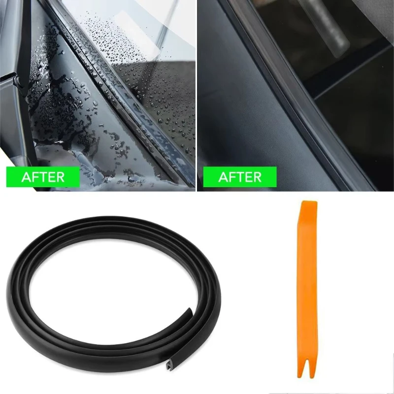 1/3/6pcs Universal Auto Dashboard Sealing Strip Noise Sound Insulation Rubber Strips Weatherstrip Dustproof Car Dashboard Strip