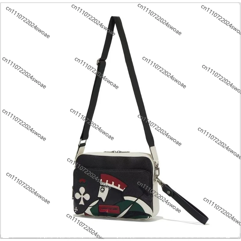 Golf bag clutch bag male and female character mark pattern color scheme storage oblique span handbag