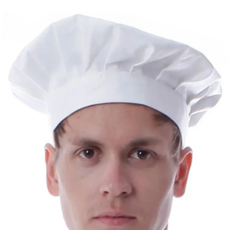 Gorro de Chef ajustable para cocinar, boinas elásticas para cafeterías de cocina para hombres y mujeres, gorros de cocina para Catering, gorros de trabajo de cocina para Chef de restaurante