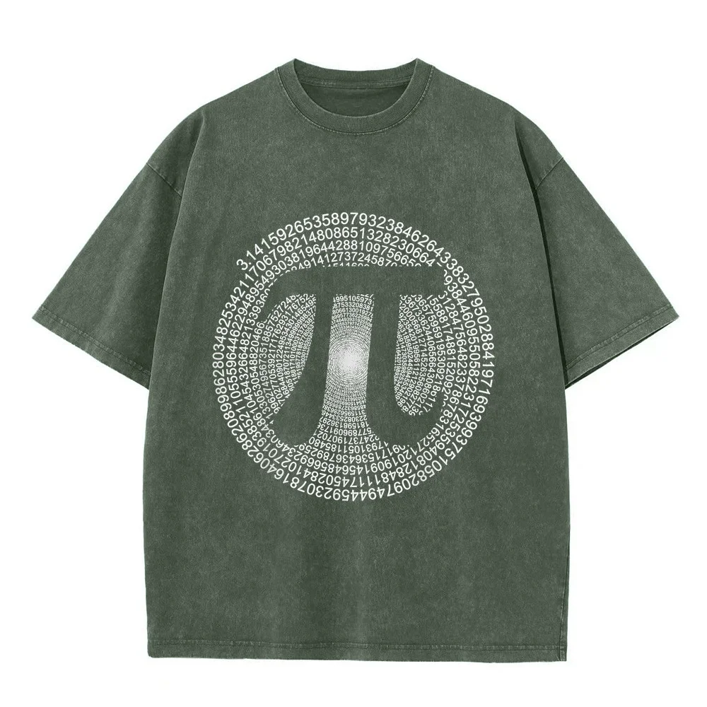Pi T-Shirt 3,14 Number Symbol Math Science Gift Ropa Hombre Oversized T Shirt Loose Fit Printed Tee Cotton Men Short Sleeve