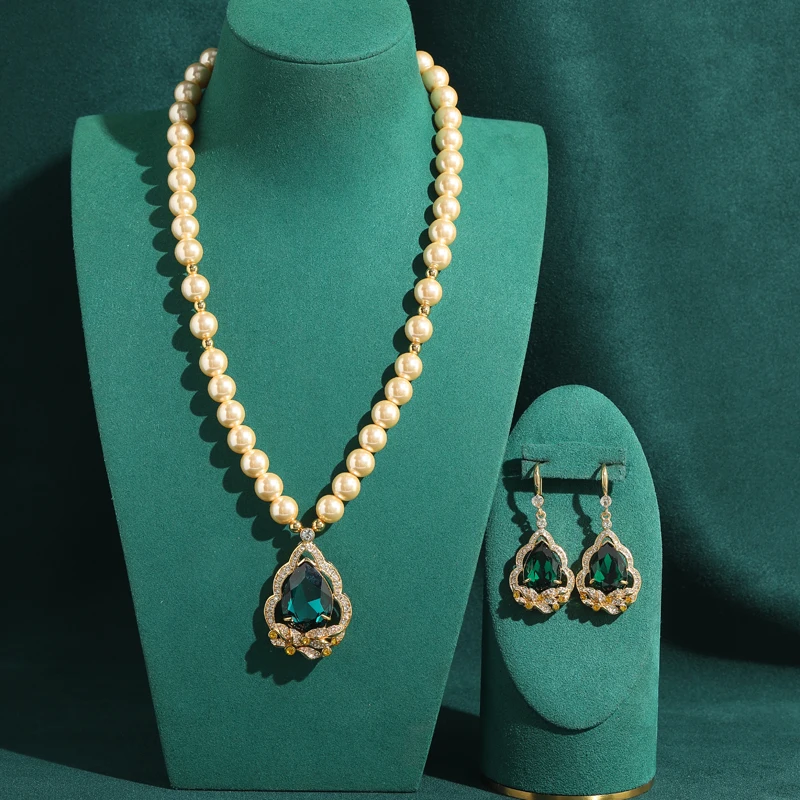 set-di-gioielli-vintage-con-cristalli-verdi-strass-gialli-e-perle-collana-con-ciondolo-traforato-e-orecchini-regalo-di-lusso-alla-moda-per-uso-quotidiano-e-matrimoni