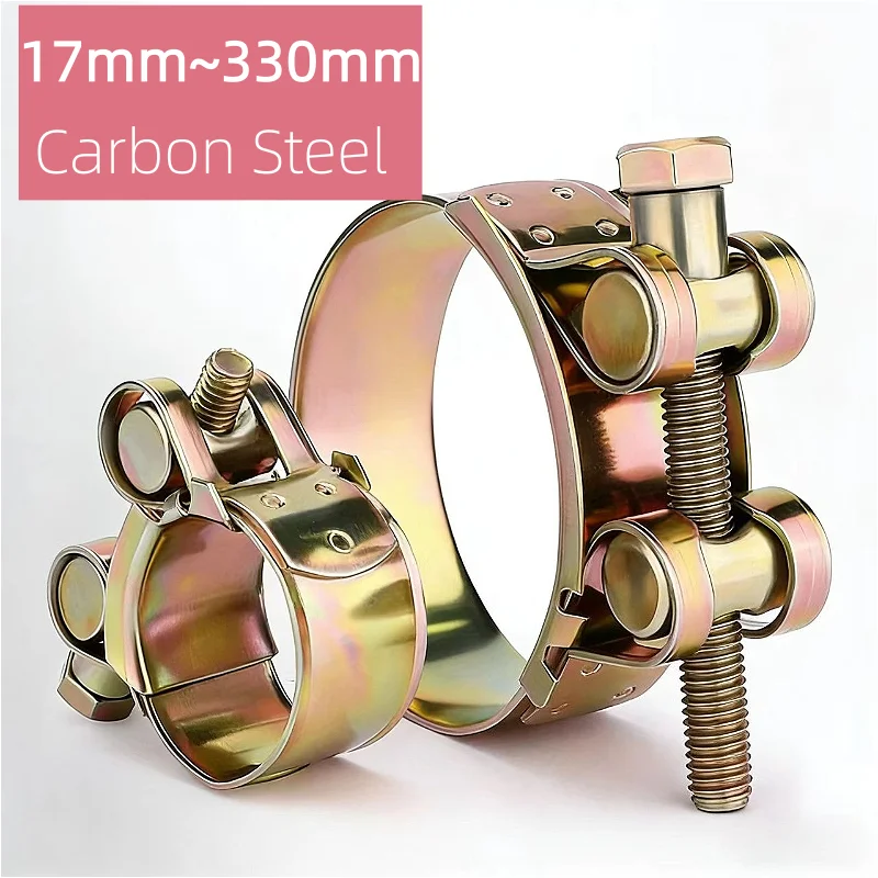 

Carbon Steel Color Zinc 17~330mm Throat Hoop Hose Fuel Hose Clip Pipe Fixing Water Pipe Hoop Tube Clamp Metal Fastener Hardware