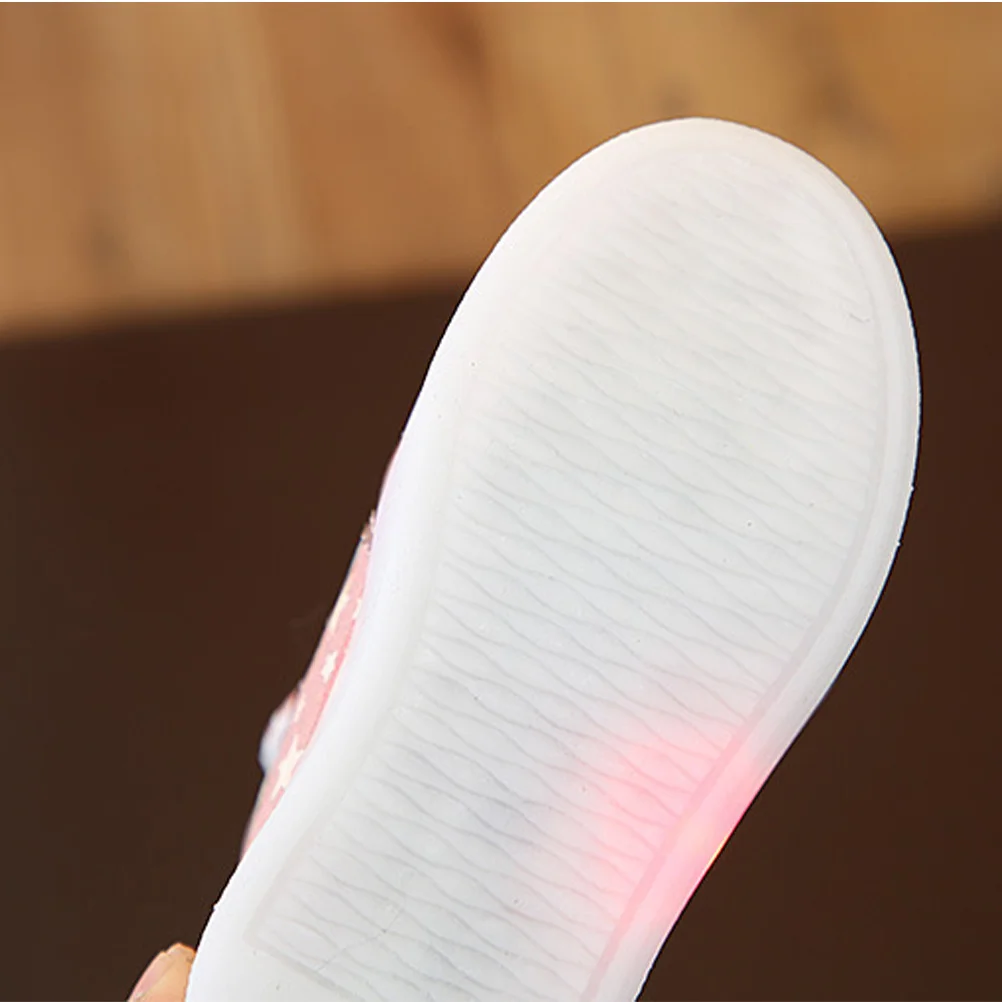 

Светящаяся розовая обувь со стразами для девочек 23, стильная дышащая светящаяся повседневная легкая модная подарочная детская обувь со светодиодной подсветкой