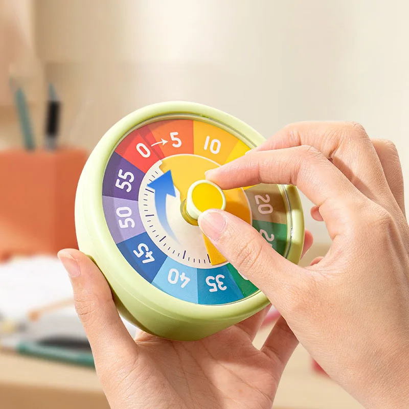 Picture 4: Visualization Timer No Battery Countdown 60 Minutes with Reminder Visual Timer for Self Discipline Study Learning Kitchen Timer