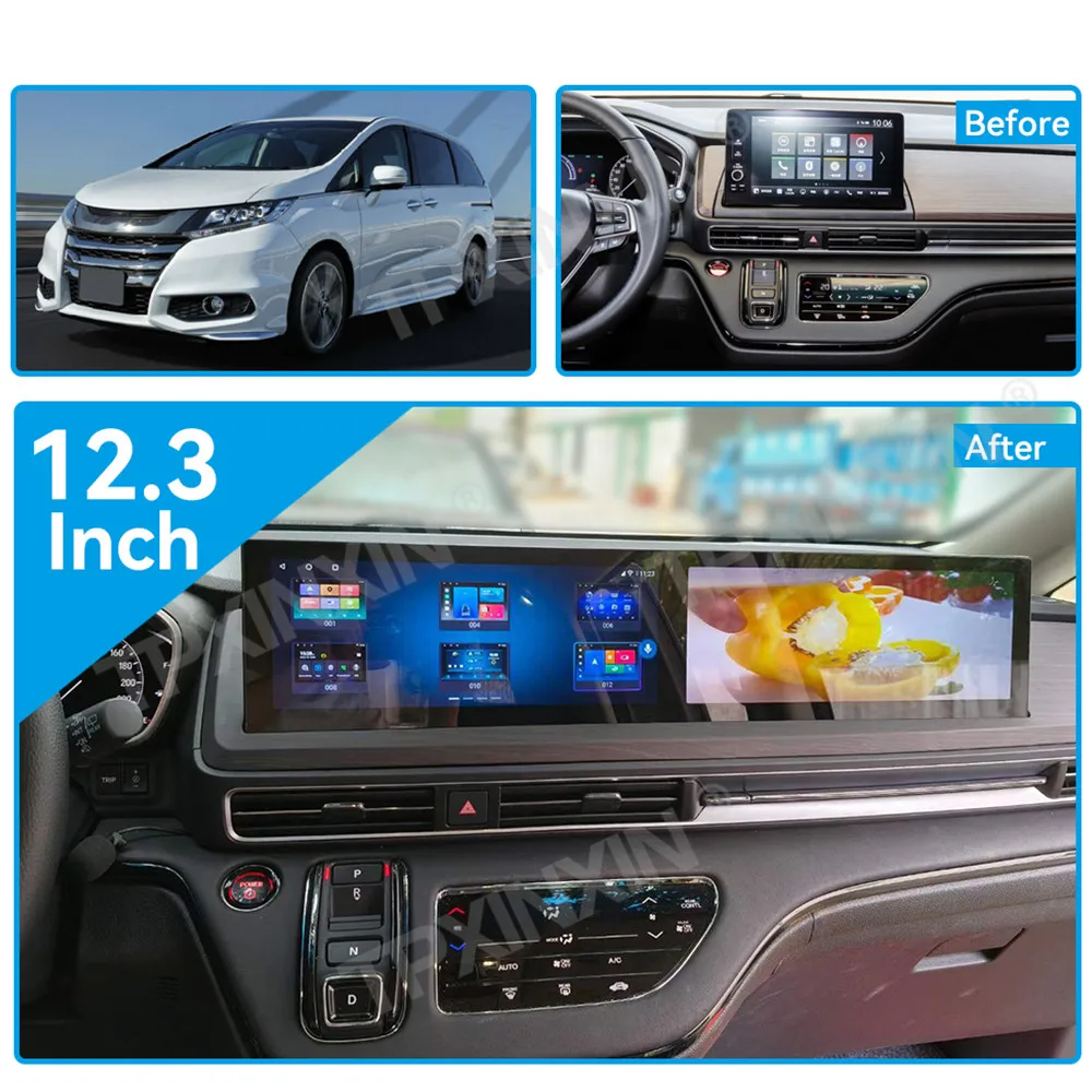 For Honda Odyssey 2020 - 2024 Android Car Radio 2Din Stereo Receiver Autoradio Multimedia Player GPS Navi Head Unit Screen