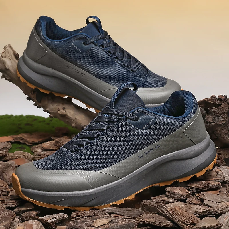 

Four Seasons Men's Shoes 2025 New Breathable Mesh Thick soled Sports Shoes for Youth Versatile Casual Running Shoes