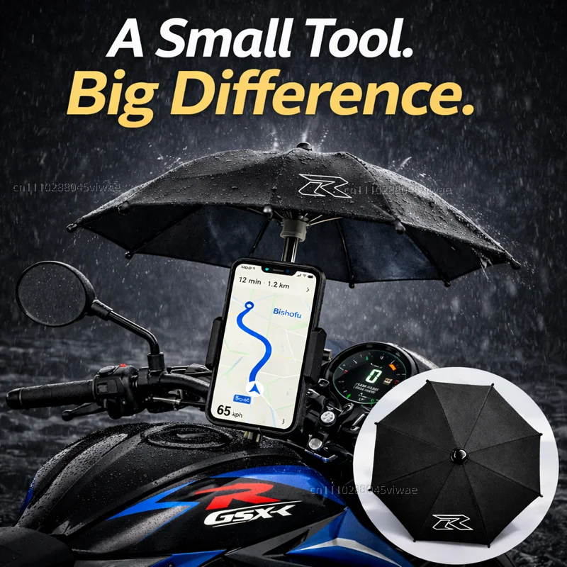 

Держатель для телефона на мотоцикл Suzuki GSXR, водонепроницаемый, с защитой от солнца и бликов, дождезащитный, крепление на руль для GPS