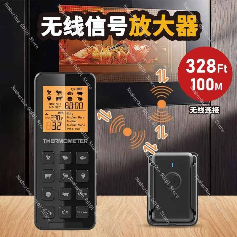 Smart Wireless Probe Meat Thermometer Bluetooth BBQ Food Temperature Meter for Outdoor Grill Smoker Kitchen Cooking Steak