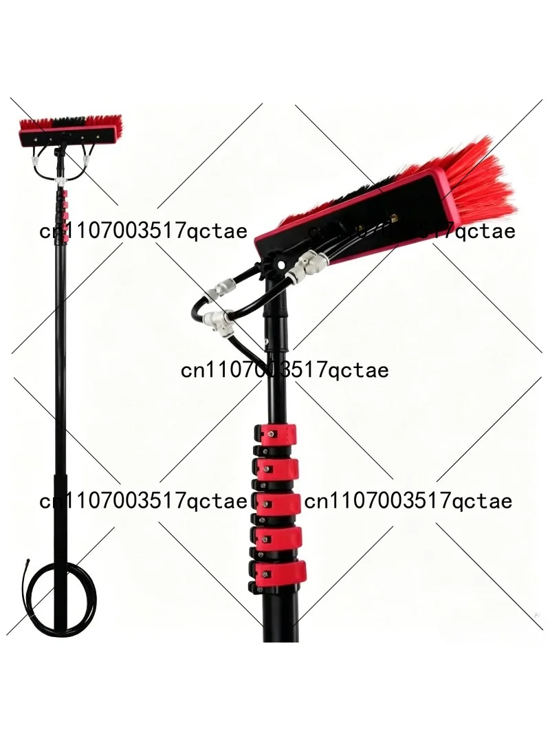 12FT Carbon Fiber Telescopic Water Fed Pole for Window Cleaning with Brush
