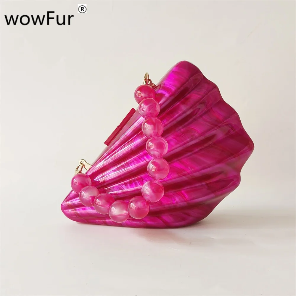 

Новая женская акриловая коробка Fushia с жемчужинами и мраморным рисунком, клатч в виде яиц, кошелек, вечерние свадебные сумочки, свадебные кошельки, женская сумка