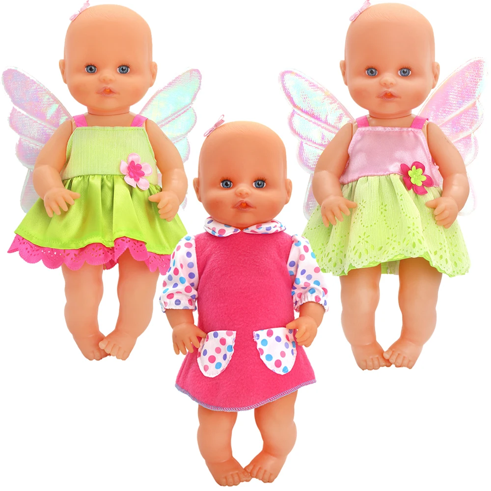 

15Inch Baby Doll Boy Clothes for 16" Girl Doll Summer Wear Cap