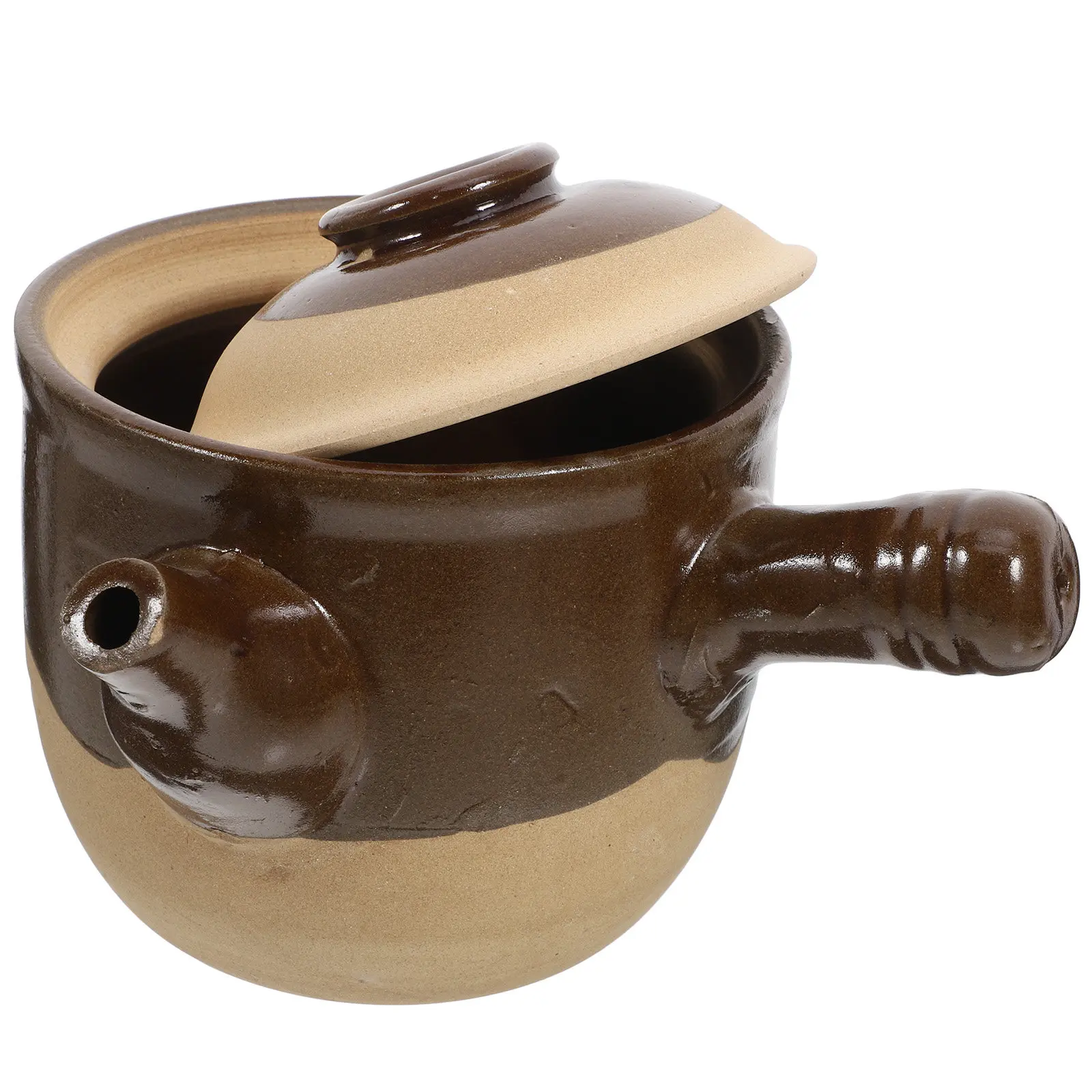 

Керамическая кастрюля-жаровня для китайской медицины, термостойкая, для варки травяных чаев, тушения, супов, на открытом огне и газу