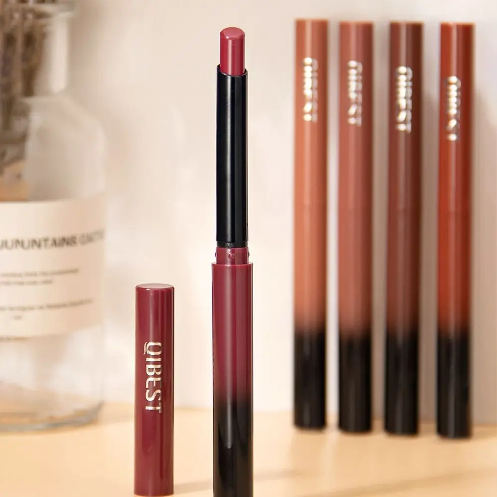 Long Lasting Matte Nude Lipstick Lipliner Waterproof Non-Stick Cup Lip Liner Pencil 12Color Colorfast Cosmetic Tool Makeup