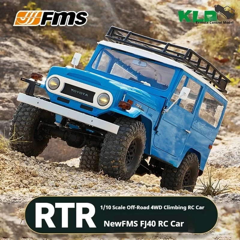 Fms 1/10  FJ40 Off-Road Four-Wheel Drive Climbing Remote Control Car Looks Like A Real Hard Shell Car Electric Model toy