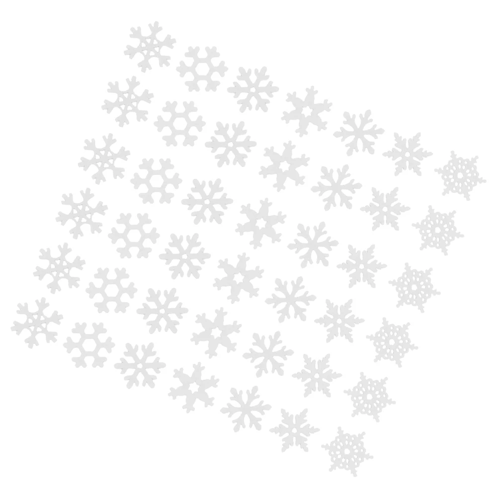 

50Pcs Wooden Snowflake Ornaments Rustic Mini Wood Cutouts DIY Christmas Decor Craft Supplies Wood Ornaments to Paint