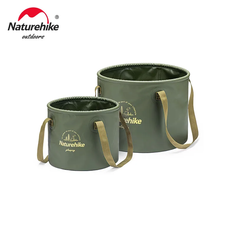 Naturehike Folding Bucket Waterproof Foldable Water Sink Bucket Portable Travel Foldable Basin Camping Hiking Storage Bucket