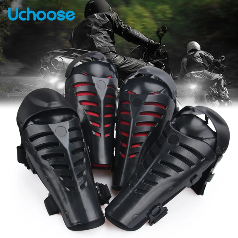 

UCHOOSE Motorcycle Knee Pads Four Seasons Anti-fall Motocross Knee Motorcyclist KneePads Motorbike Riding Protection Gear