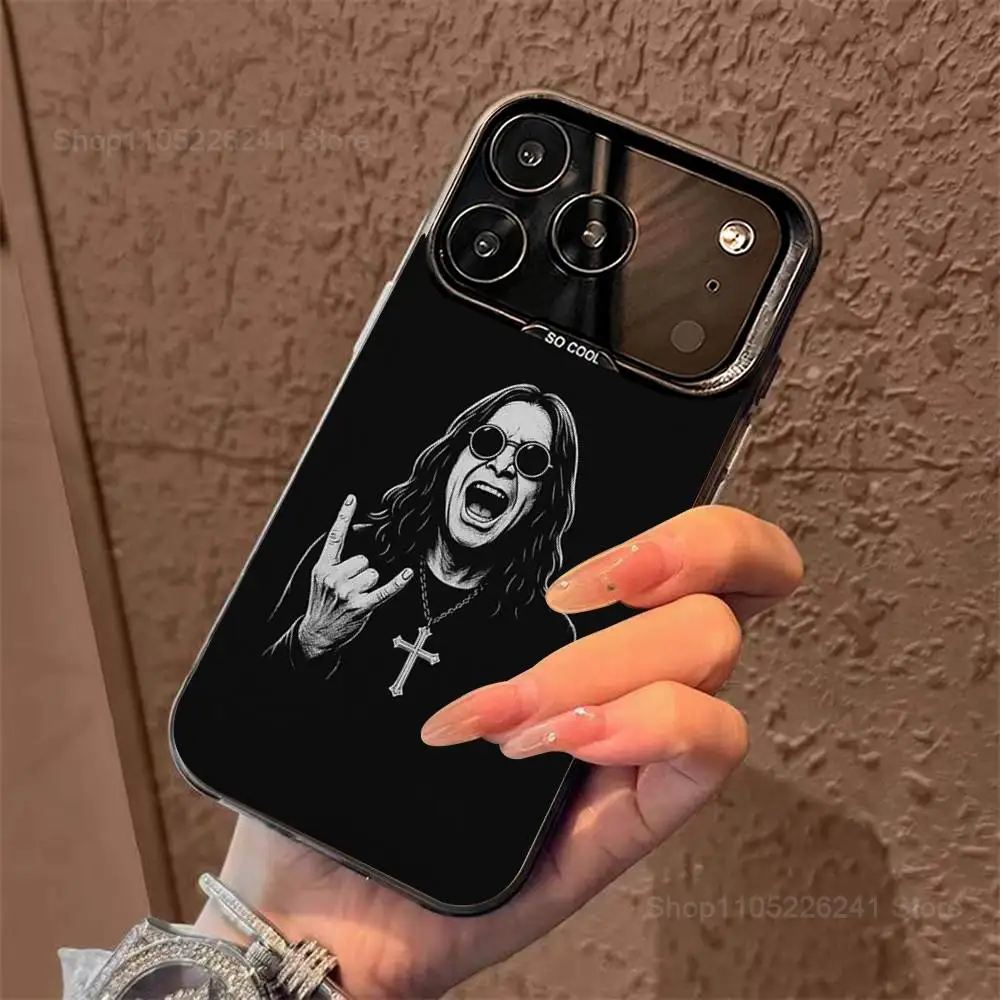 O-Ozzy Singer O-Osbourne لهاتف iPhone 17,14,15,11,Mini,Pro,SE,XS,MAX,12,16,13,Black Matte غطاء سيليكون #6
