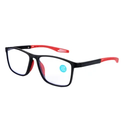 Fashion TR90 Reading Glasses for Men Spring Leg Sports Presbyopia Glasses Anti Blue Light Glasses +100 ~+400