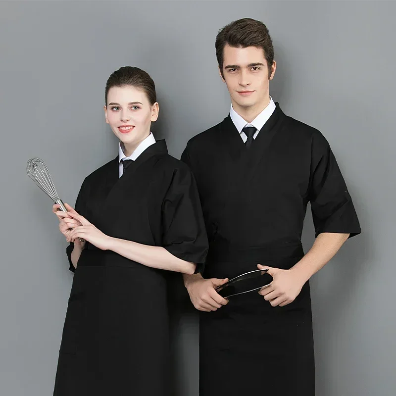 男性用日本のシェフのユニフォーム,フードサービスジャケット,料理用シャツ,ワークトップ,キッチンコスチューム,レストランの作業服