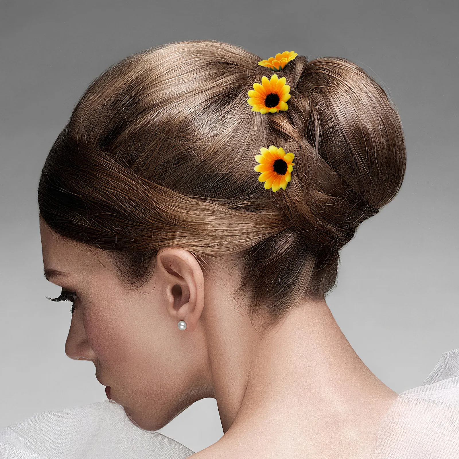 

Набор из 8 заколок для волос в форме подсолнухов, модные цветочные заколки-баретты для детей, милые аксессуары для волос в виде маргариток, для вечеринок и повседневного использования