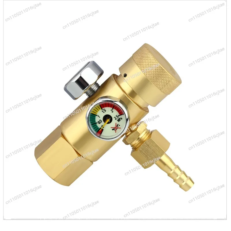 For All-copper Anti-drop Oxygen Pressure Relief Gauge，Pressure Gauge, Double Gauge Head, Energy-saving Gas Tank Accessories