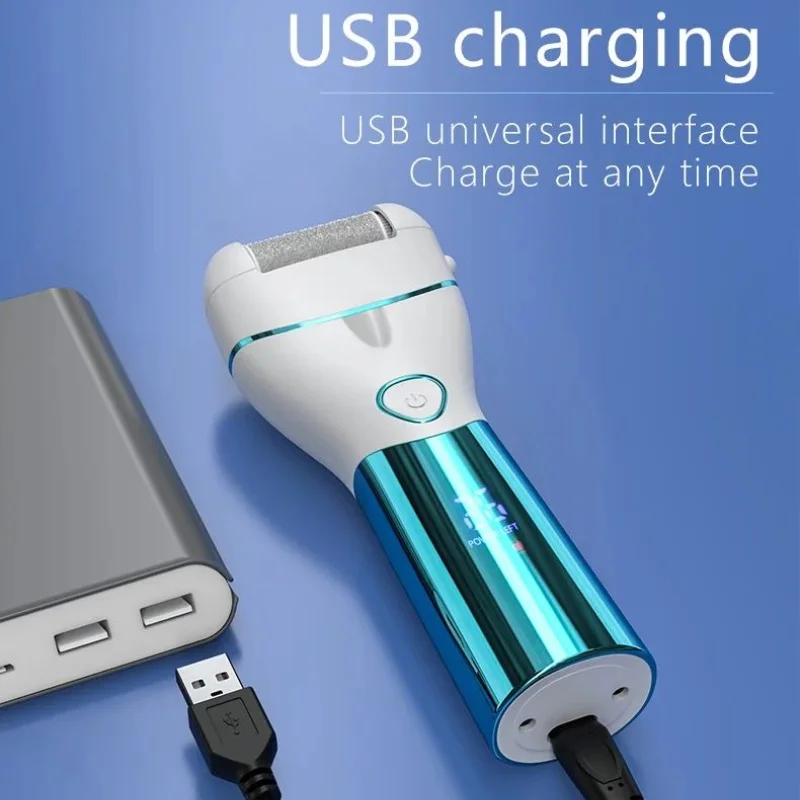 Neue USB wiederauf ladbare elektrische Pediküre tote harte weiche Haut wäscher Peeling Fuß polierer Datei Fuß schleifer Kallus entferner