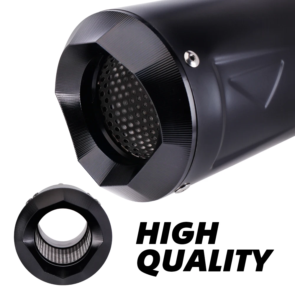 Motorcycle Exhaust Tail Tube Kit Universal 60MM Interface Escape Muffler For NINJIA400 Z900 R1 R3 R6 MT09 MT10 S1000RR DUKE390